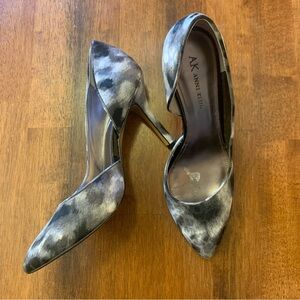Anne Klein spike heels 7.5 women’s black gray. 4 in. Heel dressy party